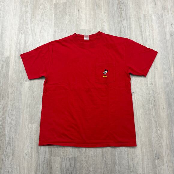 Vintage Disney Mickey Mouse Pocket Shirt Men's Extra Large XL 90s Embroidered - Picture 1 of 6